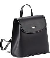 Amazon.com | DKNY Women's Brook Leather Backpack, Black/Gold